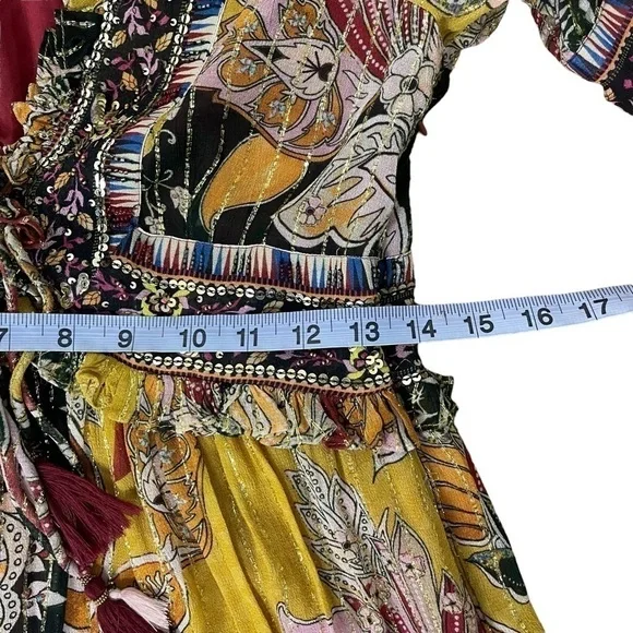 GUC Verb by Anthropologie Tunic/dress, beads, sequins, multicolour, size XSmall - Picture 16 of 17